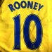 画像1: 大人用 A102 エバートンAWAY ROONEY*10 ルーニー 黄青  ゲームシャツ パンツ付 サッカー ユニフォーム (1)