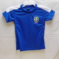 子供用 K049 ブラジル RONALDINHO*10 ロナウジーニョ 青 14 ゲームシャツ パンツ付 