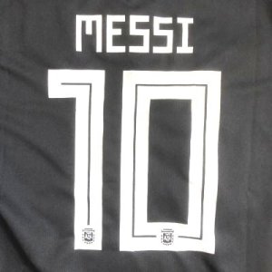 画像1: 大人用 A041 アルゼンチン MESSI*10 メッシ 黒 18