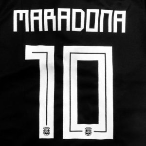 画像1: 子供用 K041 アルゼンチン MARADONA*10 マラドーナ 黒水 19