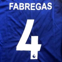 子供用 K005 チェルシーHOME FABREGAS*4 セスク 18 青  ゲームシャツ パンツ付 サッカー ユニフォーム