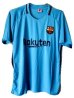 画像2: 大人用 A134 バルセロナAWAY MESSI*10 メッシ 18 水色 ゲームシャツ パンツ付 (2)