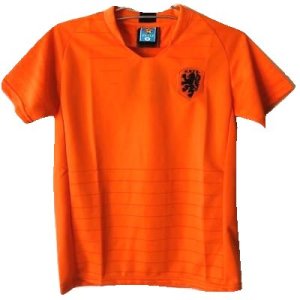 画像1: 子供用 K056 オランダ 18 オレンジ ゲームシャツ パンツ付 