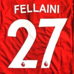 画像1: 子供用 K008 マンチェスターHOME FELLAINI*27 フェライニ 18 赤 ゲームシャツ パンツ付