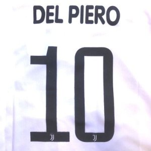 画像1: 子供用 K007 ユベントス DEL PIERO*10 デルピエロ 白黒 19 ゲームシャツ パンツ付