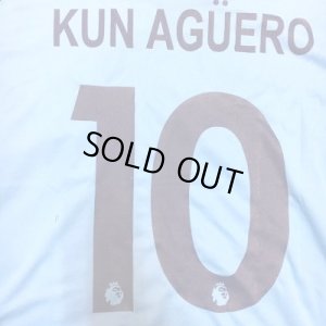 画像1: 子供用 K068 マンチェスターシティ KUN AGUERO*10 アグエロ 水肩紫 20 ゲームシャツ パンツ付 /サッカー/オーダーメイド/ネーム作成/通販/キッズ/ジュニア/子供用/大人用/オリジナル 