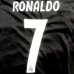 画像1: 大人用 A027 レアルマドリード RONALDO*7 ロナウド 黒グレー 19 ゲームシャツ パンツ付  (1)