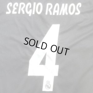 画像1: 大人用 A027 レアルマドリード SERGIO RAMOS*4 セルヒオラモス 黒グレー 19 ゲームシャツ パンツ付 