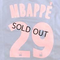 子供用 K072 パリサンジェルマン MBAPPE*29 ムバッペ エムべぺ 紺赤 19 ゲームシャツ パンツ付