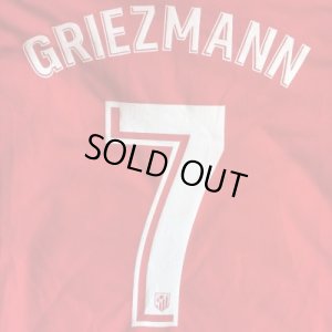 画像1: 大人用 A033 アトレティコマドリード アトレチコ GRIEZMANN*7 グリーズマン 赤白 19 ゲームシャツ パンツ付