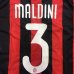 画像1: 大人用 A002 ACミラン MALDINI*3 マルディーニ 赤黒 20 ゲームシャツ パンツ付 (1)