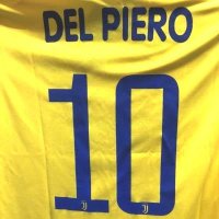 子供用 K116 ユベントスAWAY DEL PIERO*10 デルピエロ 黄 18 ゲームシャツ パンツ付 /サッカー/ユニフォーム