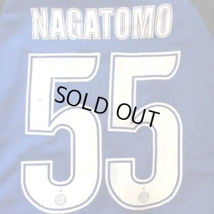 画像1: 大人用 A011 インテル インターミラン NAGATOMO*55 長友 青黒 19 ゲームシャツ パンツ付