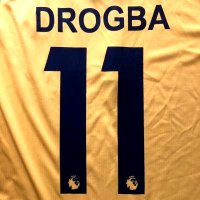 大人用 A036 チェルシー DROGBA*11 ドログバ 黄色 19 ゲームシャツ パンツ付 