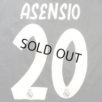 大人用 A027 レアルマドリード ASENSIO*20 アセンシオ 黒グレー 19 ゲームシャツ パンツ付 