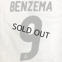 子供用 K001 レアルマドリード BENZEMA*9 ベンゼマ 白黒 19 ゲームシャツ パンツ付