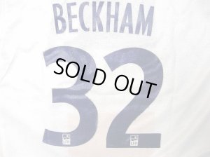 画像1: 大人用 A144 パリサンジェルマン BECKHAM*32 ベッカム 白 19 ゲームシャツ パンツ付