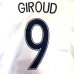 画像1: 大人用 A059 フランス GIROUD*9 ジルー 白 19 ゲームシャツ パンツ付 (1)