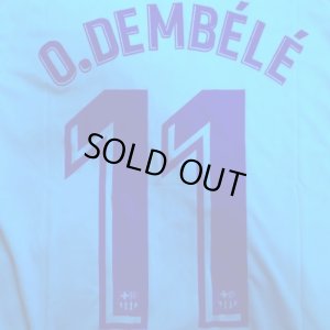 画像1: 大人用 A134 バルセロナAWAY O.DEMBELE*11 ウスマン デンベレ 18 水色 ゲームシャツ パンツ付