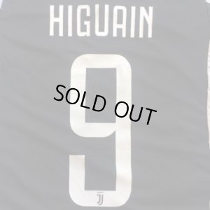 画像1: 大人用 A007 ユベントス HIGUAIN*9 イグアイン 白黒 20 ゲームシャツ パンツ付