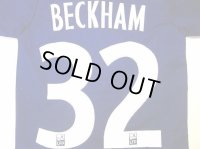 子供用 K072 パリサンジェルマン BECKHAM*32 ベッカム 紺白 20 ゲームシャツ パンツ付