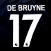 画像1: 大人用 A105 マンチェスターシティ DE BRUYNE*17 デブライネ 20 黒  ゲームシャツ パンツ付 サッカー ユニフォーム (1)