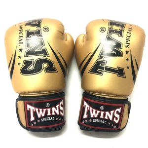 画像1: 新品 正規 TWINS 本格ボクシンググローブ PU金 /ボクシング/ムエタイ/ツインズ/グローブ