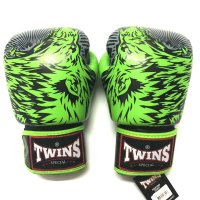 新品 正規 TWINS 本格ボクシンググローブ 黒緑熊 /ボクシング/ムエタイ/本革製/グローブ
