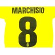 画像1: 子供用 K136 ユベントスAWAY MARCHISIO*8 マルキジオ 黄 2014 ゲームシャツ パンツ付 /サッカー/オーダーメイド/ネーム作成/通販/キッズ/ジュニア/子供用/大人用/オリジナル (1)