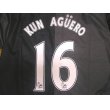 画像1: 子供用 K135 マンチェスターシティーAWAY KUN AGUERO*16 アグエロ 黒 2013 ゲームシャツ パンツ付 /サッカー/オーダーメイド/ネーム作成/通販/キッズ/ジュニア/子供用/大人用/オリジナル (1)