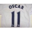 画像1: 子供用 K021 チェルシーAWAY OSCAR*11 オスカル 白赤青 14SUM  ゲームシャツ パンツ付 /サッカー/オーダーメイド/ネーム作成/通販/キッズ/ジュニア/子供用/大人用/オリジナル (1)