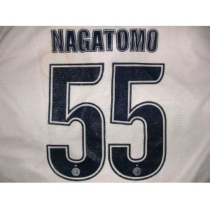 画像: 大人用 A058 インテルAWAY NAGATOMO*55 長友 白 2014 ゲームシャツ パンツ付 /サッカー/オーダーメイド/ネーム作成/通販/キッズ/ジュニア/子供用/大人用/オリジナ