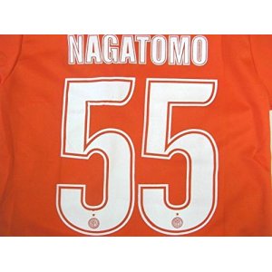 画像: 大人用 A037 インテルAWAY NAGATOMO*55 長友 オレンジ ゲームシャツ パンツ付 /サッカー/オーダーメイド/ネーム作成/通販/キッズ/ジュニア/子供用/大人用/オリジナル