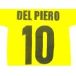 画像1: 子供用 K136 ユベントスAWAY DEL PIERO*10 デルピエロ 黄 2014 ゲームシャツ パンツ付 /サッカー/オーダーメイド/ネーム作成/通販/キッズ/ジュニア/子供用/大人用/オリジナル (1)