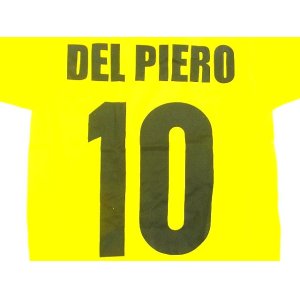 画像: 子供用 K136 ユベントスAWAY DEL PIERO*10 デルピエロ 黄 2014 ゲームシャツ パンツ付 /サッカー/オーダーメイド/ネーム作成/通販/キッズ/ジュニア/子供用/大人用/オリジナル