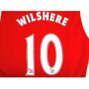 画像: 子供用 K006 アーセナルHOME WILSHERE*10 ウィルシャー 赤 16 ゲームシャツ パンツ付 /サッカー/オーダーメイド/ネーム作成/通販/キッズ/ジュニア/子供用/大人用/オリジナル