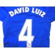 画像1: 子供用 K005 チェルシーHOME DAVID LUIZ ダビド ルイス 青 16  ゲームシャツ パンツ付 サッカー ユニフォーム (1)