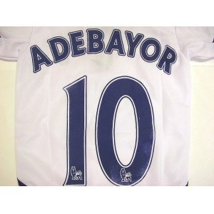 画像: 子供用 K023 トットナムHOME ADEBAYOR*10 アデバヨール 白 2014 ゲームシャツ パンツ付 /サッカー/オーダーメイド/ネーム作成/通販/キッズ/ジュニア/子供用/大人用/オリジナル