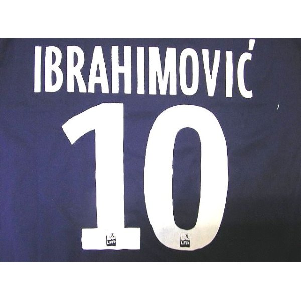 画像1: 子供用 K072 パリサンジェルマンHOME IBRAHIMOVIC*10 イブラヒモビッチ 2014 紺 ゲームシャツ パンツ付 /サッカー/オーダーメイド/ネーム作成/通販/キッズ/ジュニア/子供用/大人用/オリジナル (1)