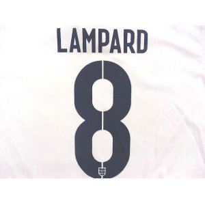 画像: 子供用 K016 イングランドHOME LAMPARD*8 ランパード 2014 白 ゲームシャツ パンツ付 /サッカー/オーダーメイド/ネーム作成/通販/キッズ/ジュニア/子供用/大人用/オリジナル