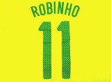 画像: 子供用 K012 ブラジルHOME ROBINHO*11 ロビーニョ 黄 ゲームシャツ パンツ付 /サッカー/オーダーメイド/ネーム作成/通販/キッズ/ジュニア/子供用/大人用/オリジナル