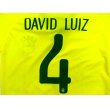 画像1: 大人用 A012 ブラジル DAVID LUIZ*4 ダビドルイス  黄 18 (1)