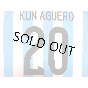 画像: 子供用 K032 アルゼンチンHOME KUN AGUERO*20 アグエロ 水色 2016 ゲームシャツ パンツ付 /サッカー/オーダーメイド/ネーム作成/通販/キッズ/ジュニア/子供用/大人用/オリジナル