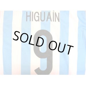 画像: 子供用 K032 アルゼンチン HIGUAIN*9 イグアイン 水色 17 黒丸首