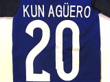 画像: 子供用 K041 アルゼンチンAWAY KUN AGUERO*20 アグエロ 紺 2016 ゲームシャツ パンツ付 /サッカー/オーダーメイド/ネーム作成/通販/キッズ/ジュニア/子供用/大人用/オリジナル