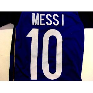 画像: 子供用 K041 アルゼンチンAWAY MESSI*10 メッシ 紺 2016 ゲームシャツ パンツ付 /サッカー/オーダーメイド/ネーム作成/通販/キッズ/ジュニア/子供用/大人用/オリジナル