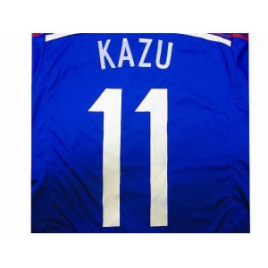 画像: 大人用 A044 日本代表 KAZU*11 カズ 青 ゲームシャツ パンツ付 /サッカー/オーダーメイド/ネーム作成/通販/キッズ/ジュニア/子供用/大人用/オリジナル