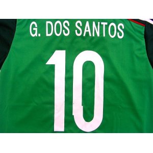 画像: 子供用 K054 メキシコHOME G.DOS SANTOS*10 ドスサントス 緑 2014 ゲームシャツ パンツ付 /サッカー/オーダーメイド/ネーム作成/通販/キッズ/ジュニア/子供用/大人用/オリジナル