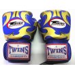 画像1: 新品 正規 TWINS 本格ボクシンググローブ METAL 青金 /ボクシング/ムエタイ/本革製/グローブ (1)