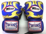 画像: 新品 正規 TWINS 本格ボクシンググローブ METAL 青金 /ボクシング/ムエタイ/本革製/グローブ